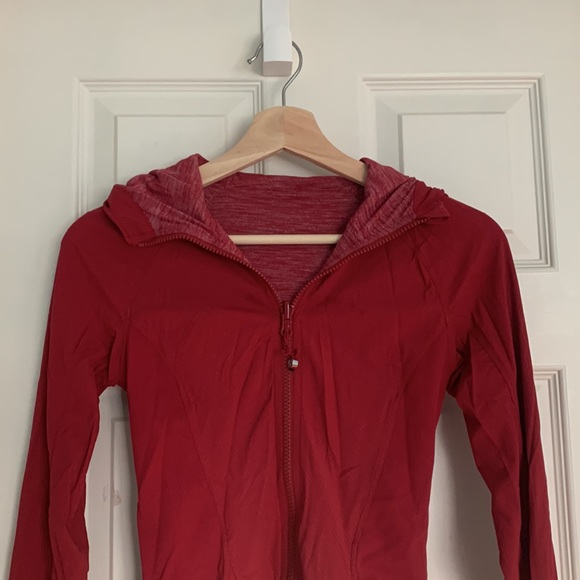 Red Lululemon Studio Dance Jacket - Picture 2 of 6